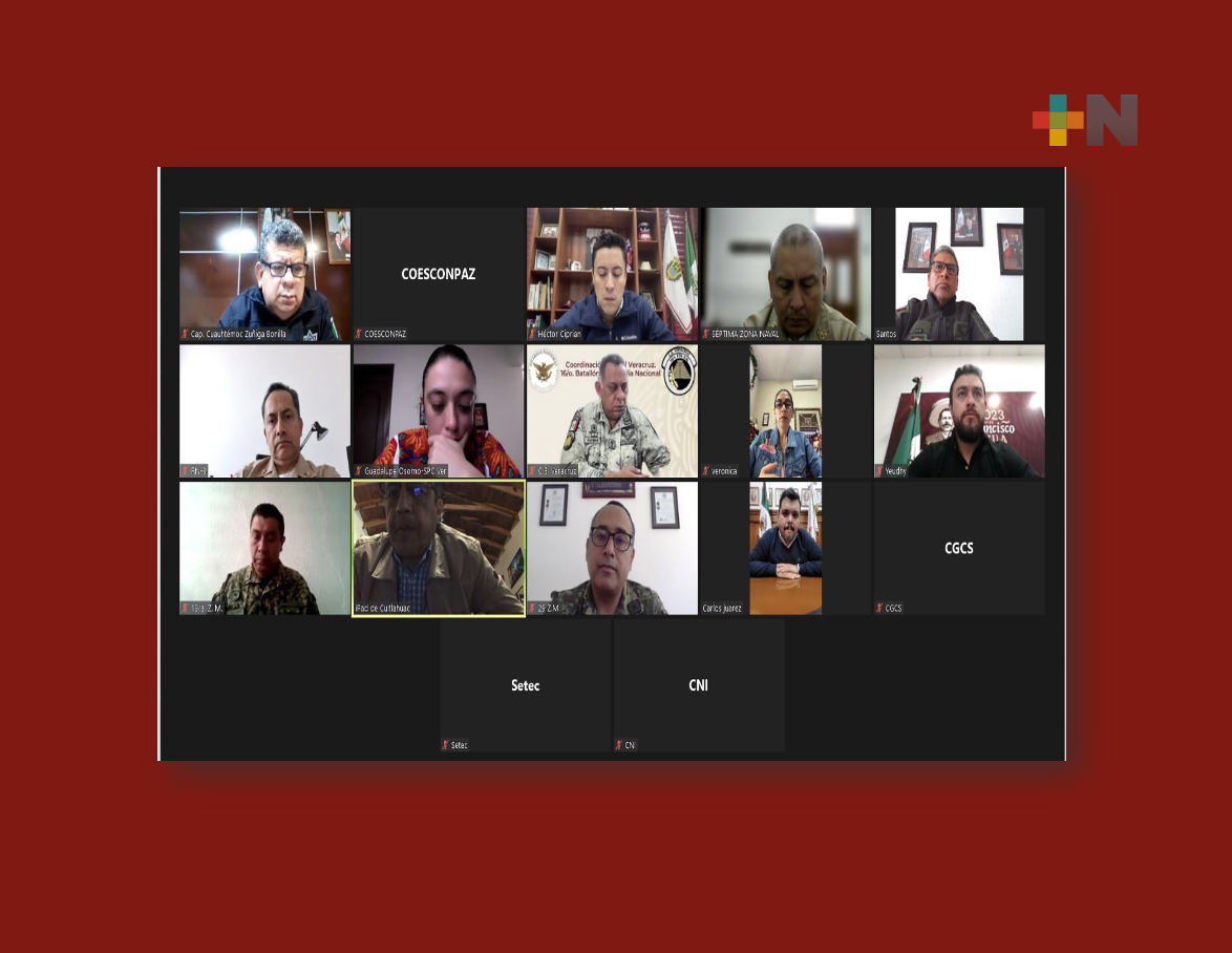 Mesa para Construcción de la Paz sesiona de manera virtual
